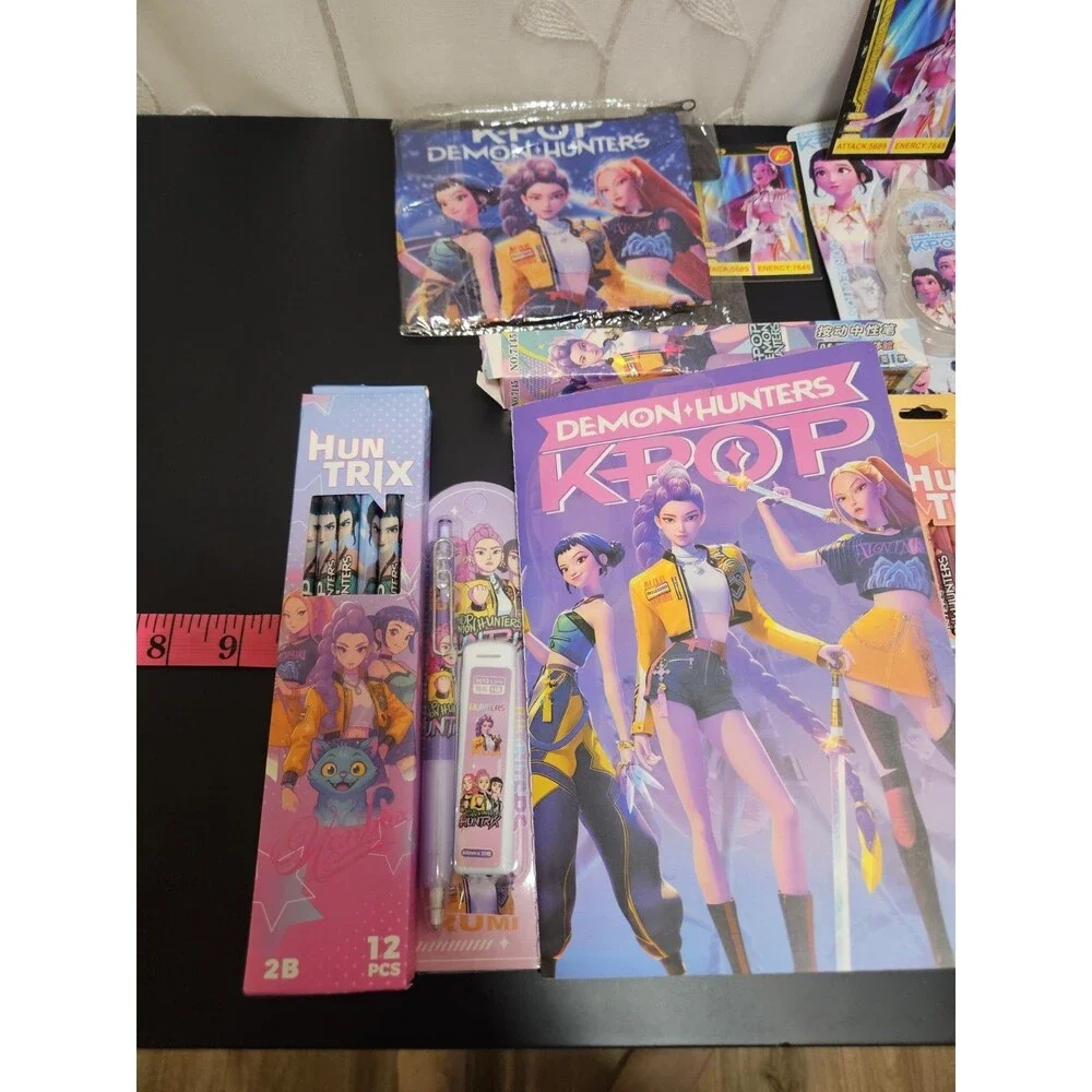 k-pop Demon Hunters Kids Pen & Art Supplies Bundle School Drawing Trendy Cartoon